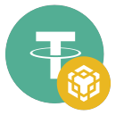 Logo di USDT BEP20, criptovaluta accettata per depositi e prelievi su Golisimo
